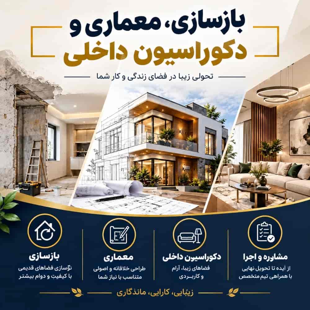 بازسازی، معماری و دکوراسیون داخلی